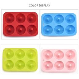 Non Stick Silicone Donut Mold, Mini Cupcake Mold, Donut Maker, Bagel Pan, Ferramenta De Cozimento, Resistência Ao Calor, 6 Buracos - Image 5