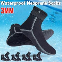 Neoprene Anti-Slip Meias de Esportes Aquáticos, 3mm, Térmica, Surf Nadadeiras, Mergulho, Snorkeling, Caiaque, Paddling - Image 1