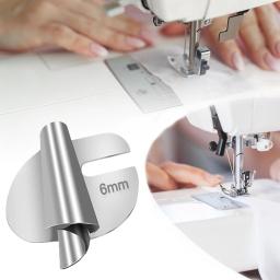 Pé de pressão de aço inoxidável laminado, Universal Sewing Scroll, Hemmer Foot, Ferramentas de artesanato, Acessórios DIY, 3mm-10mm - Image 5