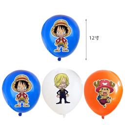 Anime One Piece Party Louça, Prato Luffy, Copo, Balão, Banner, Bolo Topper, Decorações Suprimentos para Meninos, Festa de Aniversário - Image 5