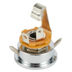 Soquetes elétricos para guitarra, suporte de placa jack para tele, acessórios de guitarra elétrica, soquete de metal, suporte de placa - Image 5