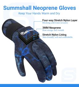 Luvas de mergulho térmico de neoprene, antiderrapante, luvas flexíveis de surf, 3mm, adequadas para caça submarina, natação, rafting, caiaque, remo - Image 3