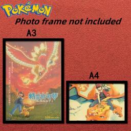 Pokemon poster Pikachu Gengar Mimikyu memórias de infância de animação japonesa pintura decorativa aniversário presente de Natal - Image 2