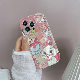 Capa de telefone com orelhas 3d marie cat, para motorola moto edge 50 ultra pro g84 g75 g60 g53 g52 g35 g05 g34 g22 g30 g14 e14 e22 e13 - Image 3