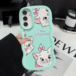 Disney engraçado marie gato caso de telefone para samsung galaxy a11 a12 a13 14 a22 a24 a25 a32 a33 a34 a35 a52 a53 a54 a73 tpu caso - Image 5