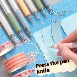 5 pçs artesanato corte de papel caneta cortador ferramenta corte de papel escultura ferramentas diy desenho scrapbooking perfeitamente acessórios 5 pçs artesanato c - Image 2