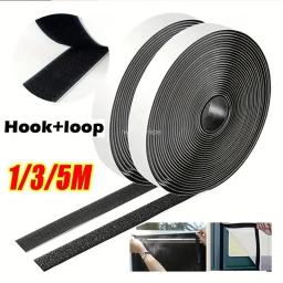 Fita de fixação auto-adesiva forte dupla face, adesivo Magic Nylon, gancho e laço, adesivo com alça de cola, DIY, 1 m, 3 m, 5m - Image 1