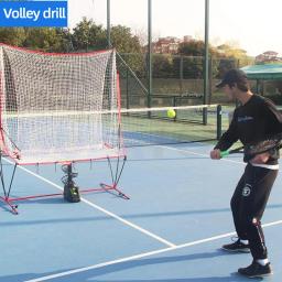Single Person Tennis Throwing Machine com Receber Net, Swing Practice Device, Multi Ball Training, Dedicado Servindo Machine - Image 5
