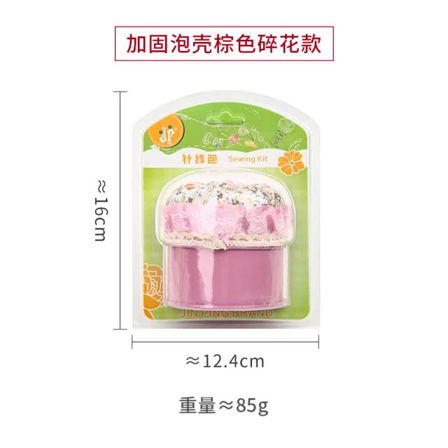 Almofada de Pino de Agulha Floral com Estojo de Armazenamento para Bordado e Costura DIY