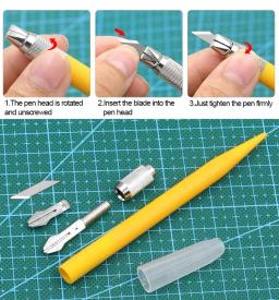 Multi-estilo cortador de papel diy artesanato ferramenta de corte cortador de papel arte gravura caneta scrapbooking ferramentas adesivo faca de corte - Image 4