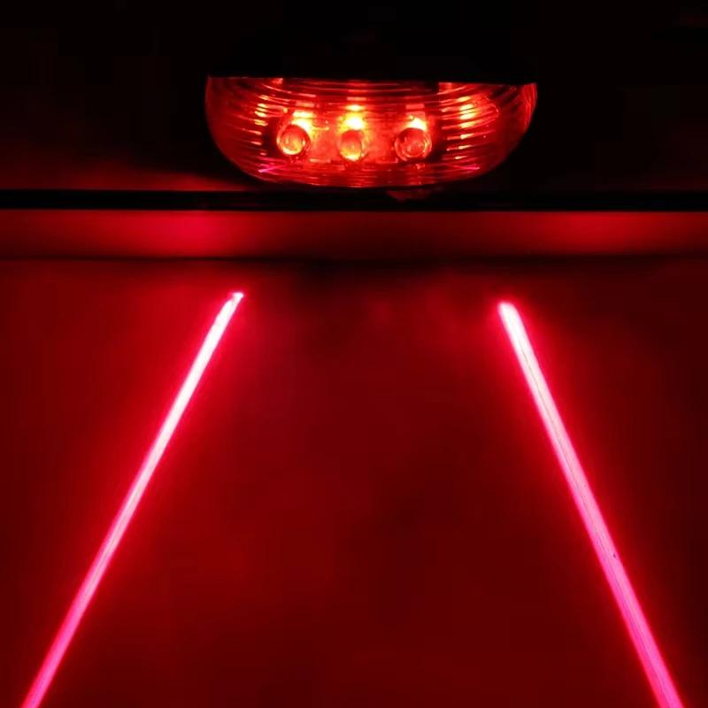 Impermeável levou luz traseira para bicicleta, iluminação led, flash, segurança, aviso, ciclismo, mtb acessórios - Image 1