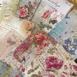 Panalisa-Pacote de Papel Scrapbooking Estampado, Papel Artesanal, Cartão de Fundo, Estilo Vintage, 20 Folhas, 10 Projetos - Image 1