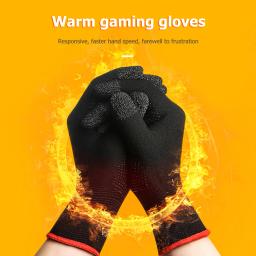 Luvas antiderrapantes à prova de suor, tela sensível ao toque, dedo de jogos, manga do polegar, acessórios para jogos móveis PUBG - Image 4
