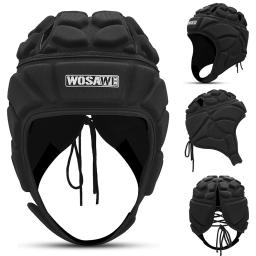 Capacete de goleiro ajustável para esportes, protetor de cabeça, protetor de cabeça, futebol, rugby, goleiro, chapéu - Image 1