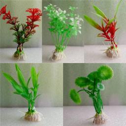 Decoração de plantas de aquário artificial, acessórios para plantas de aquário, peixes maravilhos, 1 peça - Image 2