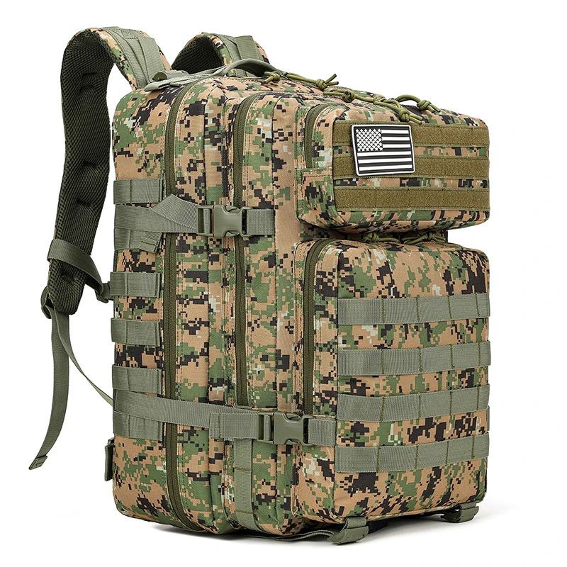45l 3p tático mochila militar saco de assalto do exército ao ar livre à prova dwaterproof água escalada esporte acampamento caminhadas trekking mochila - Image 1