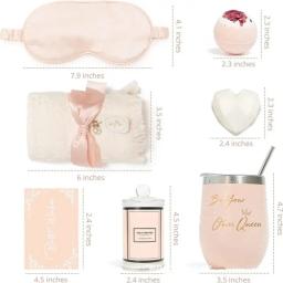Conjunto de presente spa série rosa, cesta para mulheres, presentes de casamento para convidados, namorada, família, 2024 - Image 2