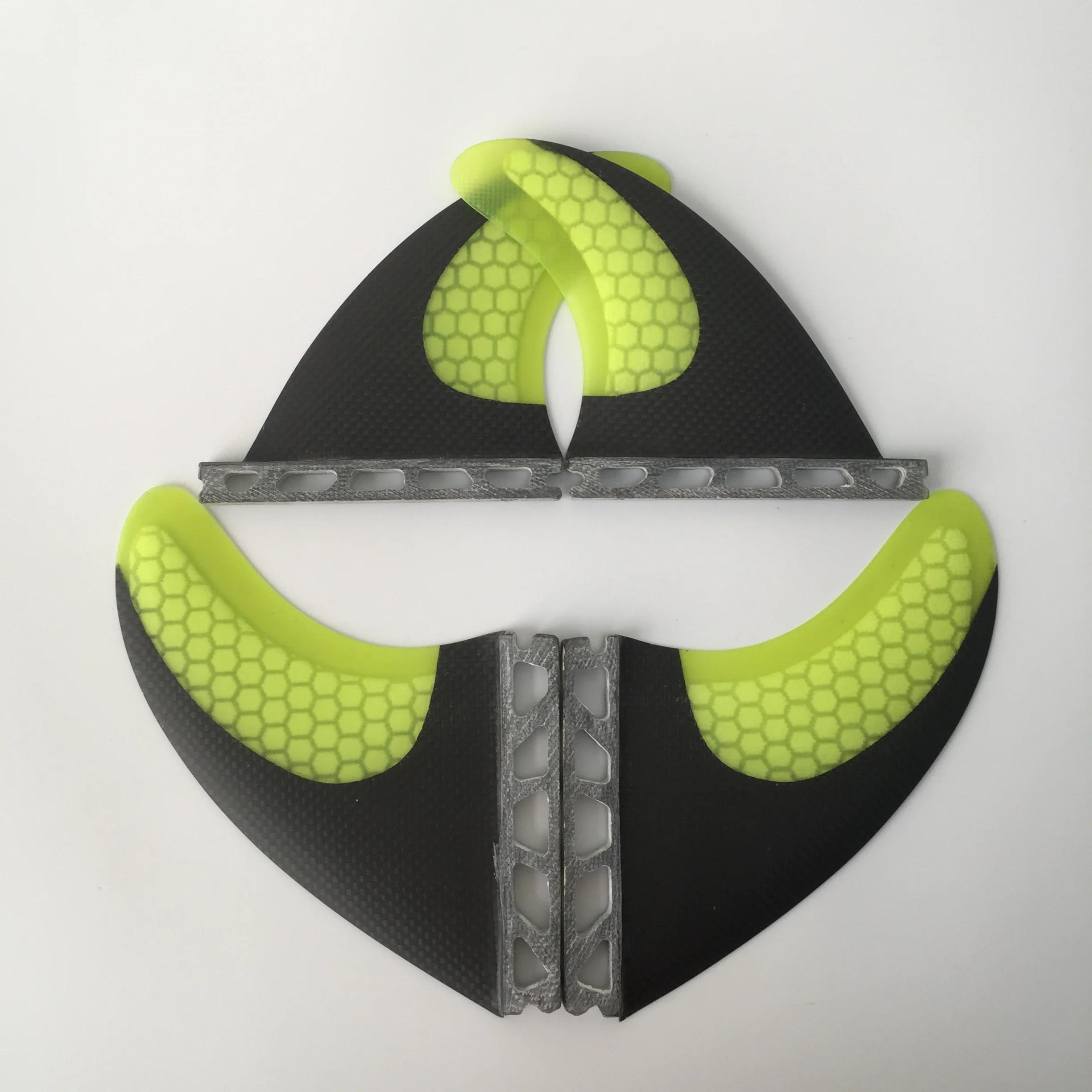 Carbon Fiber Surfboard Fins Set, Single Tab, Quad Fins, Desempenho Fin, Honeycomb, Fibra de Vidro, 2 pcs, G7, 2 pcs, GX - Image 1