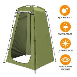 Barraca De Acampamento Ao Ar Livre Portátil Barraca De Chuveiro Simples Tampa De Banho Mudando Quarto De Montagem Barraca Móvel Toalete Pesca Fotografia Tenda - Image 1