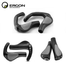 ERGON-Punhos de guiador de bicicleta ergonômica, Mountain Bike Handle Grip, Apertos de borracha bloqueáveis de bicicleta, GP1, GP3, GP5, Extended Bar End Grip - Image 1