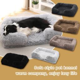 Plush confortável durável sofá cama para animais de estimação, fundo Nonskid, cão ortopédico camas, tamanho médio gato camas - Image 6