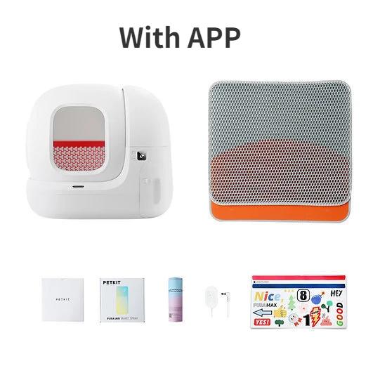 Caixa de Lixo Automática Pura Max da Petkit, Versão Global, Banheiro Inteligente Grande com Auto Limpeza e 76L de Capacidade