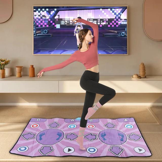 Tapete de Dança Musical Duplo com 100 Músicas e 60 Jogos Sensoriais