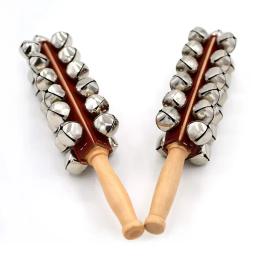 Mão Jingle Bells para Instrumento Musical, Agitador de madeira, Trenó, Instrumentos musicais - Image 3