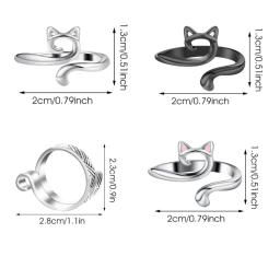 Ajustável Knitting Crochet Loop Ring, Guia de fios, Dedo Faster Holder, dedal Crocheteiras, Thread Ring, Ferramentas de costura, 2pcs - Image 2
