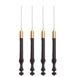 Ganchos crochê ergonômicos, agulha crochê com para fio crochê/contas, agulha crochê, ferramenta - Image 1