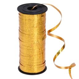 Rolo de fita curvadora prateada e dourada, crimpagens, fitas de balão dourado para festa e decoração de festival, artesanato, embrulho de presente, 5mm x 100 jardas - Image 1