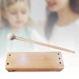 Brinquedo Instrumento Musical com Malho, Bloco De Ritmo De Madeira, Fácil De Usar, Presentes De Aniversário, Estudo, Quarto, Sala De Estar, Escola, Crianças - Image 4
