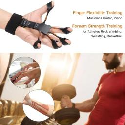 Fortalecedor de aperto de mão ferramentas físicas guitarra dedo trainer treinamento e exercício ginásio 6th nível resistência gripster expansor - Image 5