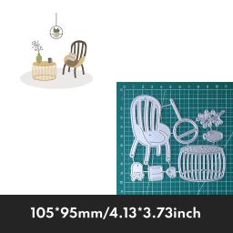 Papel artesanal morre cortado para fazer cartões, viver e móveis para casa, Scrapbooking DIY, gravação em metal, novo, 2024 - Image 3