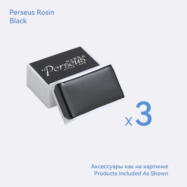 Conjunto de 3 Peças Perseus Colofônia em 3 Cores para Violino, Viola e Violoncelo - Acessórios Essenciais para Instrumentos de Corda com Arco