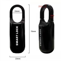 Mini Cadeado Fingerprint para Estudante, Compartimento de bagagem, Armário Dormitório, Bloqueio Pequeno Mochila - Image 6
