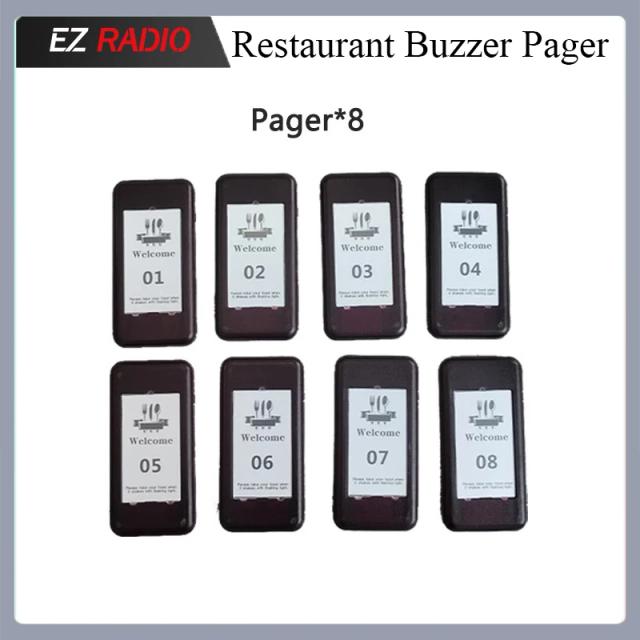 Sistema de Chamadas Sem Fio para Restaurantes e Cafés com Pager para Atendimento Eficiente e Sinal Estável de 315 MHz