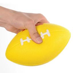 Mini padrão macio do plutônio espuma futebol americano rugby squeeze bola crianças adultos aniversário presente de natal futebol (cor aleatória - Image 6