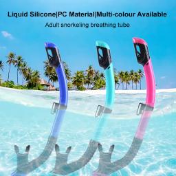 Tubo de respiração para adultos, snorkel completo, equipamento de mergulho, automático, válvula impermeável, produto comestível, bocal de silicone - Image 3
