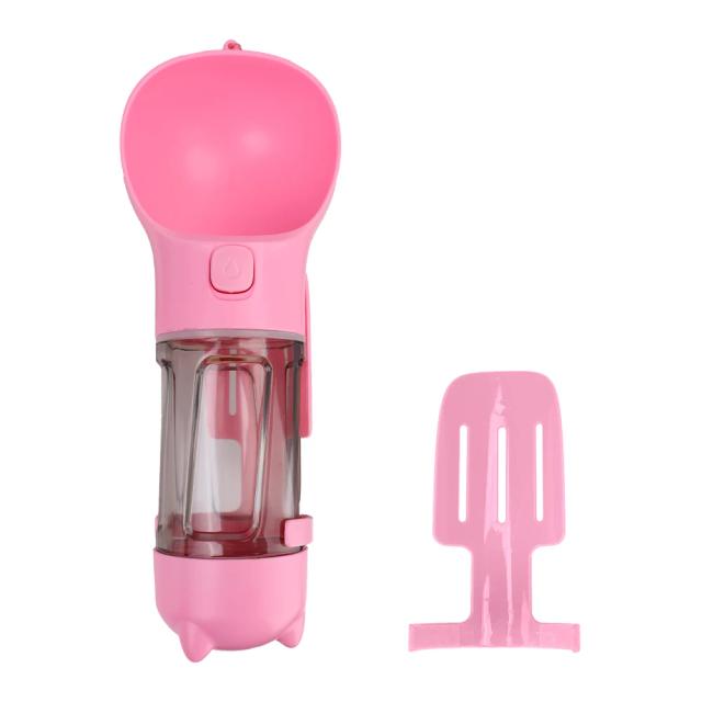 Dispenser Portátil de Água para Pets com Tigela Integrada - Ideal para Cães e Gatos em Atividades ao Ar Livre, 300ml