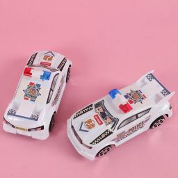 2 pçs plástico simulação carro de polícia modelo de volta do carro brinquedos para crianças menino festa aniversário favores giveaway pinata enchimentos presentes - Image 2
