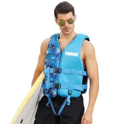 Colete salva-vidas portátil de neoprene para adultos e crianças, esportes aquáticos, pesca, caiaque, surfe, natação, moda, 2023 - Image 5