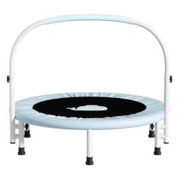 Trampolim para crianças, cama de salto dobrável, cama saltitante com apoio de braço, carga máxima 150kg, 40in - Image 2
