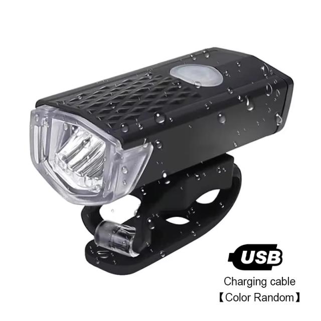 Luz LED USB Recarregável para Bicicleta - Farol Frontal com 3 Modos para Segurança em Noites de Ciclismo