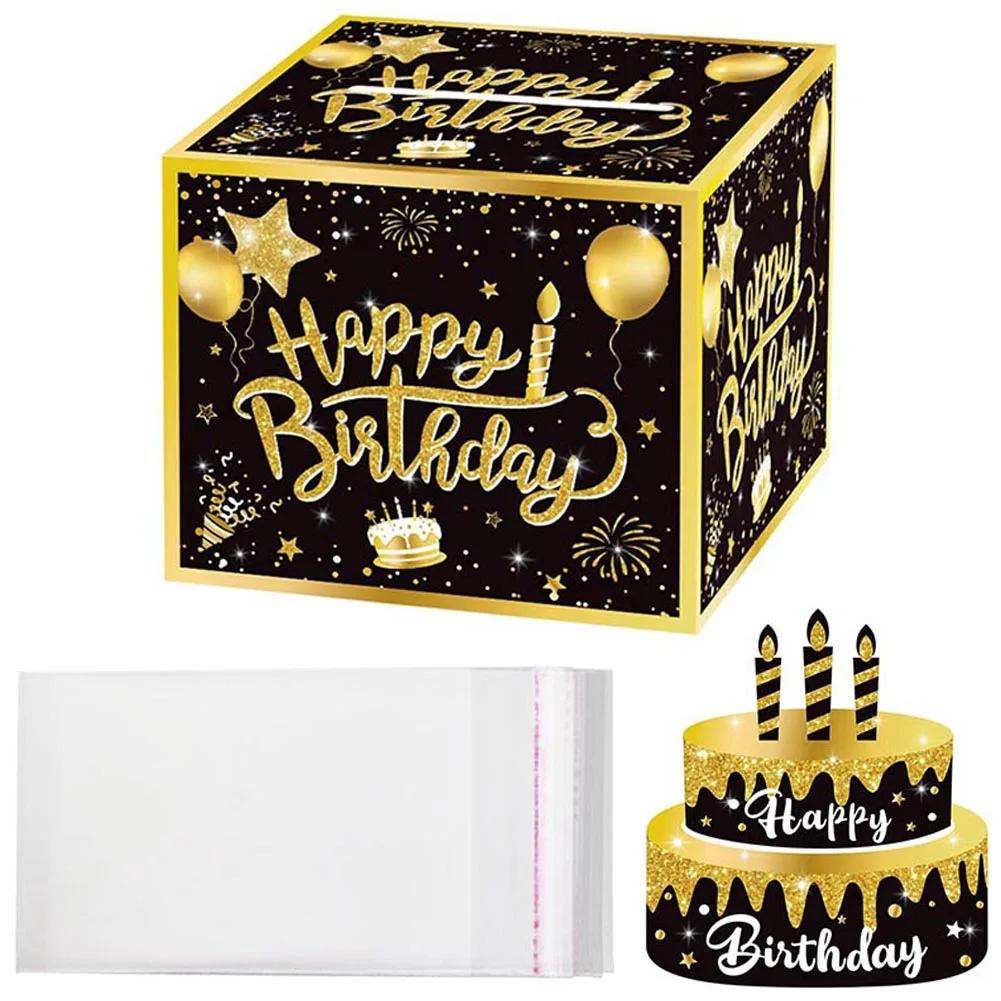 Caixa de presente com cartão de bolo, Money Roll, Pull Out Surprise, Presentes de aniversário para homens e mulheres - Image 1