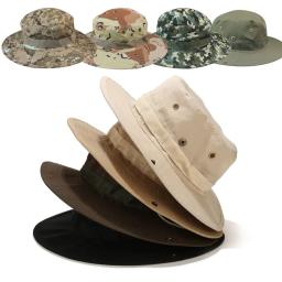 Chapéu de Balde de Camuflagem Tático Masculino, Chapéus de Balde EUA, Caça, Caminhada, Outdoor, Tampas de Sol Camo, Panamá, Boné de Verão, Novo - Image 1