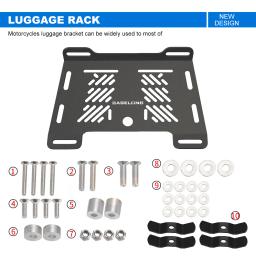 Motocicleta traseira alargamento Rack, Trilhos de bagagem, cauda Rack, Acessórios para GasGás, SM 700, ES, SM 700SM, ES700, SM700, 2022, 2023, 2024 - Image 3