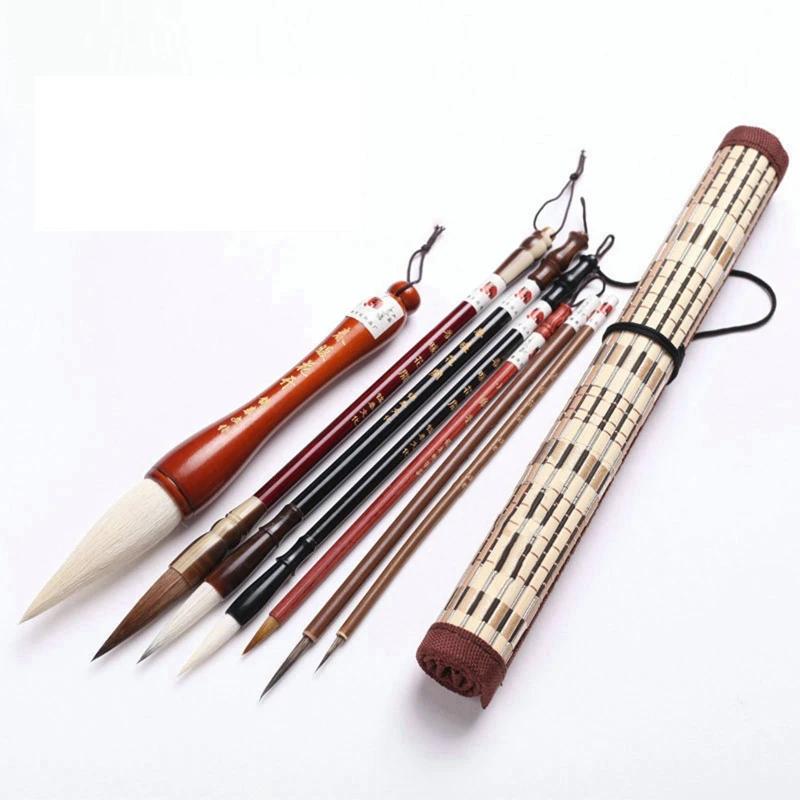 Caneta pintura mista caligrafia chinesa, caneta artesanal para estudante, caligrafia kanji, dístico antitético, escrita - Image 1