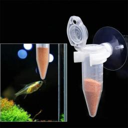 Alimentador automático de peixes cônicos para aquário Alimentação de verme vermelho Copo de funil Ferramenta de alimentação de alimentos Acessórios de aquário - Image 1