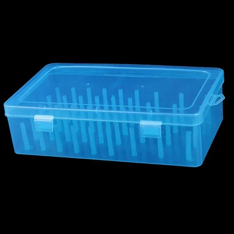 Caixa de armazenamento de linha de costura, 3 cores, 42 peças, carretéis, estojo de transporte, recipiente, suporte, artesanato, organizador de carretel - Image 1
